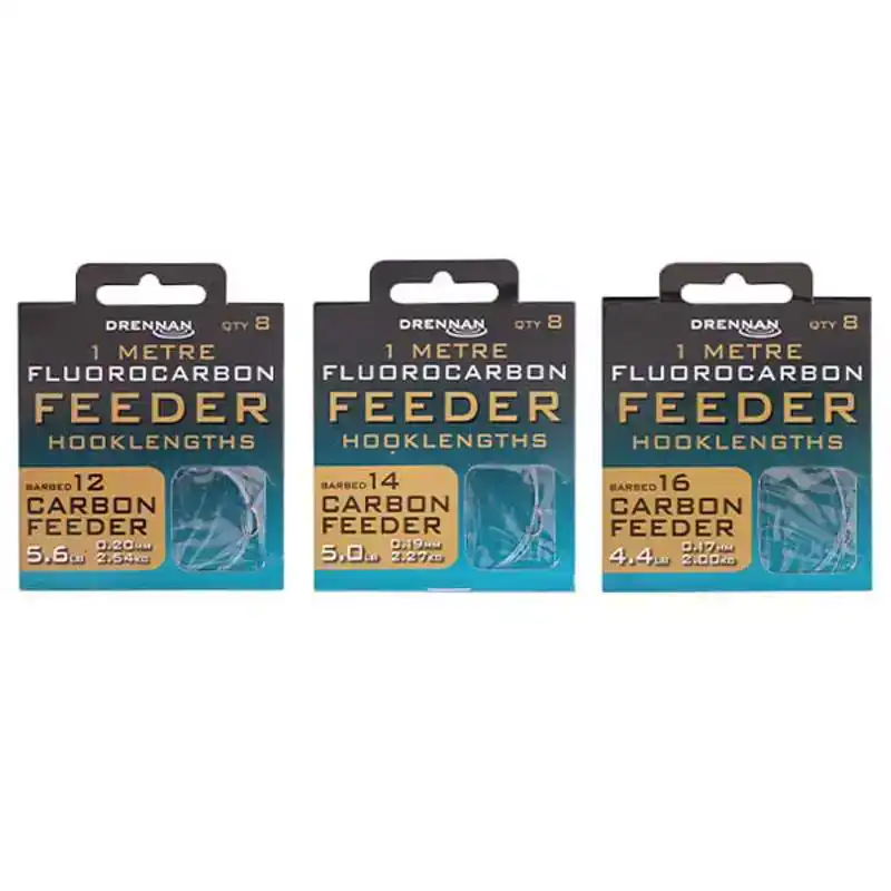 Fluorocarbon Carbon Feeder Hooklengths Op = Op