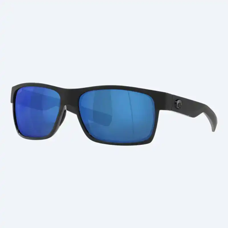 Half Moon - Shiny & Matte Black Frame 580P - Blue Mirror Gla Weekendaanbieding