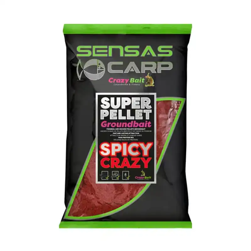 Nu Kopen Crazy Bait Super Pellet Groundbait - Spicy Crazy