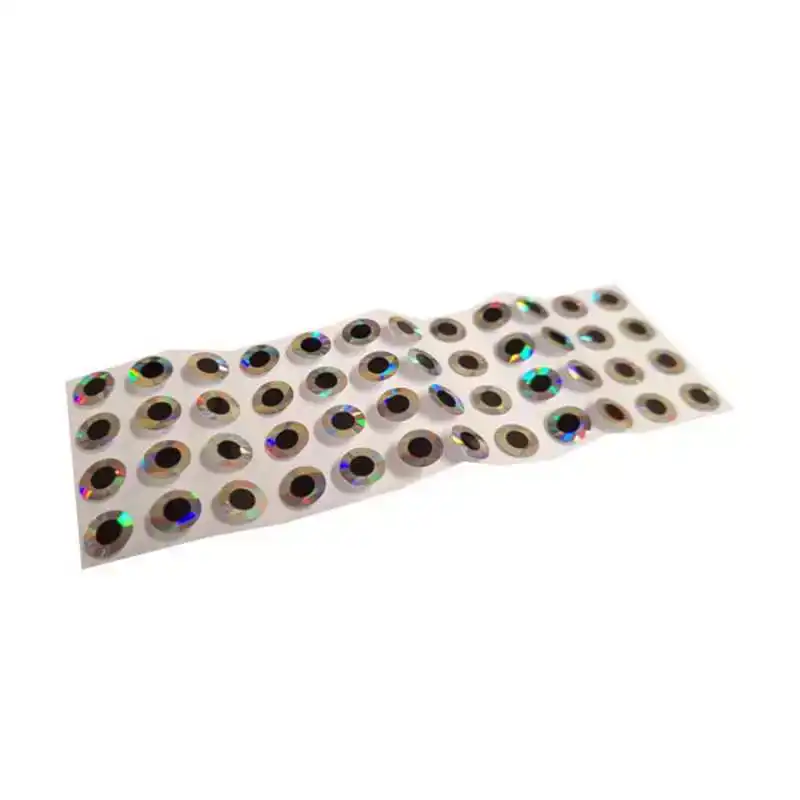 Stick On Eyes Black Silver Prismatic Fabrieksprijs