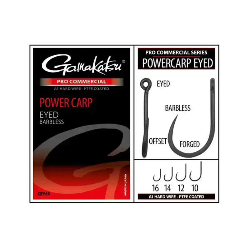 Beste Prijs Pro Commercial Power Carp Eyed A1 Hooks - Barbless