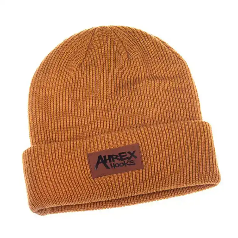 Exclusieve Aanbieding Suede Patch Beanie - Mustard