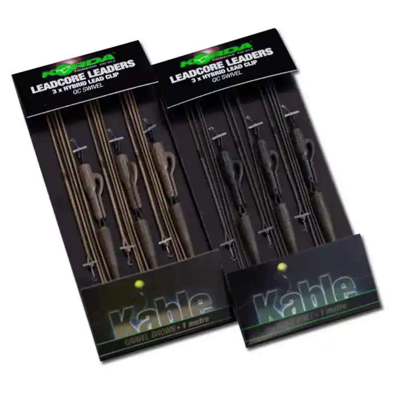 Actieprijs Kable Leadcore Leaders - Hybrid Leadclip + QC Swivel
