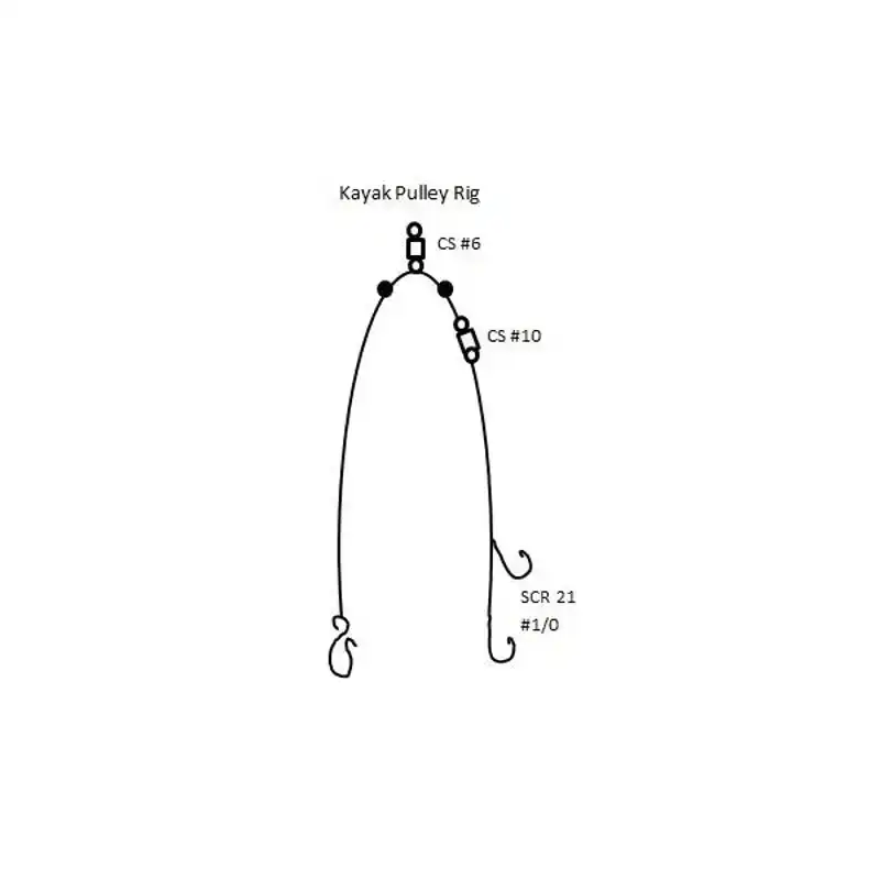 Kayak Pulley Rig - Haak: 1/0 Nu Kopen