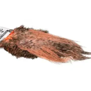 Goedkoop Spey Hackle Rooster Saddle Bronze Grizzly dyed Salmon