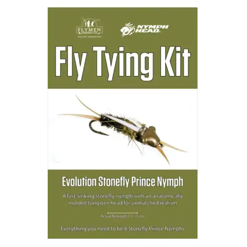 Tijdelijk Beschikbaar Flymen Fly Tying Kit - Nymph-Head Evolution Stonefly Prince Nymph