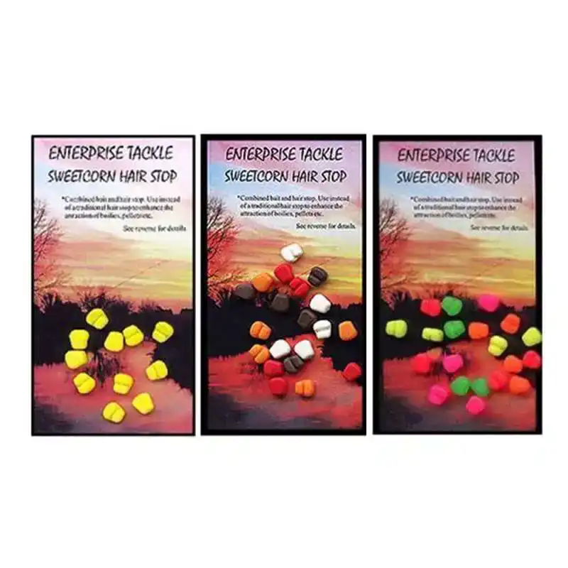 Sweetcorn Hair Stops - Mix Pack Fluoro ( Yellow, Red, Orange Laatste Kans