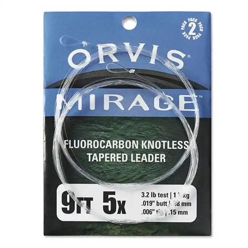 Mirage Fluorocarbon Knotless Tapered Leader Uitverkoop