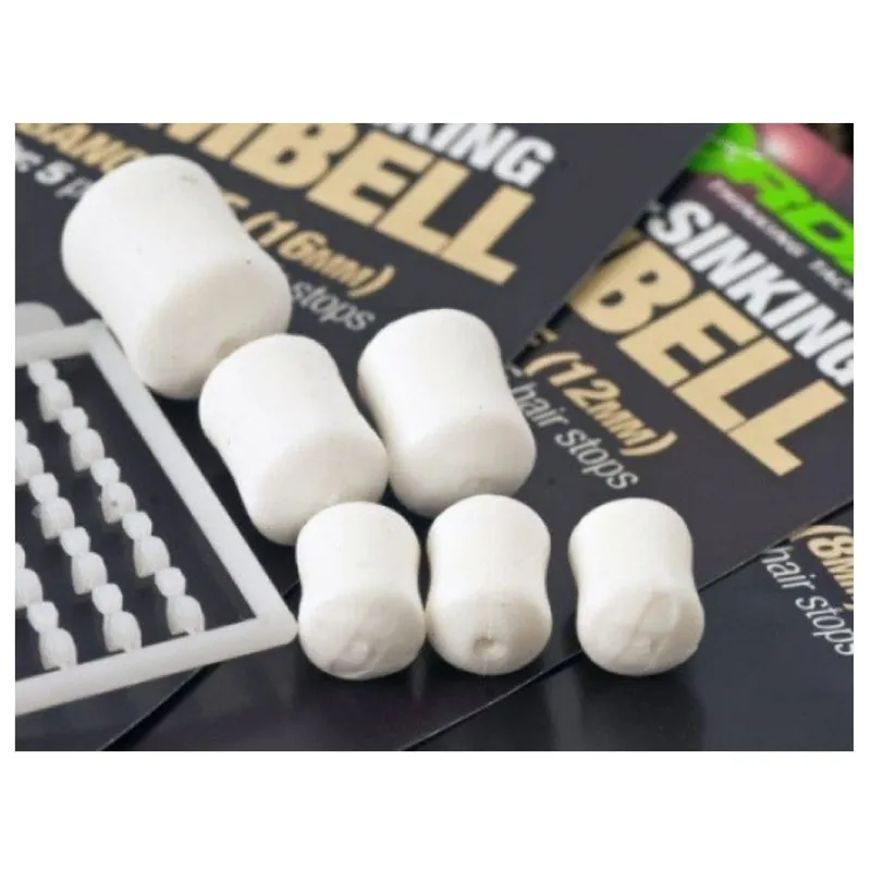 Bestseller Korda Slow Sinking Dumbell - Aas - 12 mm 8 stuks Banoffee White