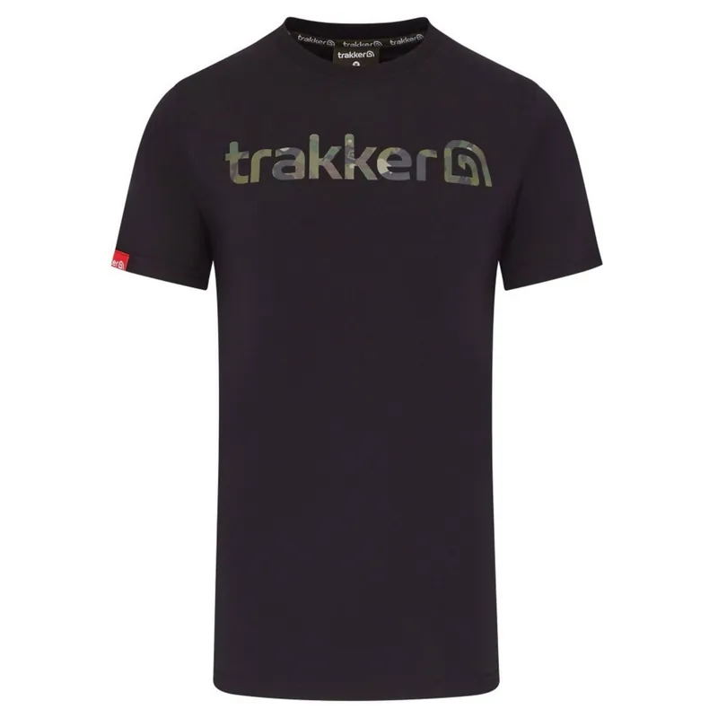 Koopje Trakker Cr Logo T-Shirt Black Camo - Shirts L