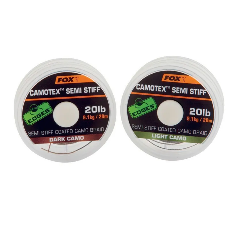Betaalbaar Fox Edges Camotex Light Semi Stiff 15lb 20m - Onderlijn- & leadermateriaal - 20 m 15 lb