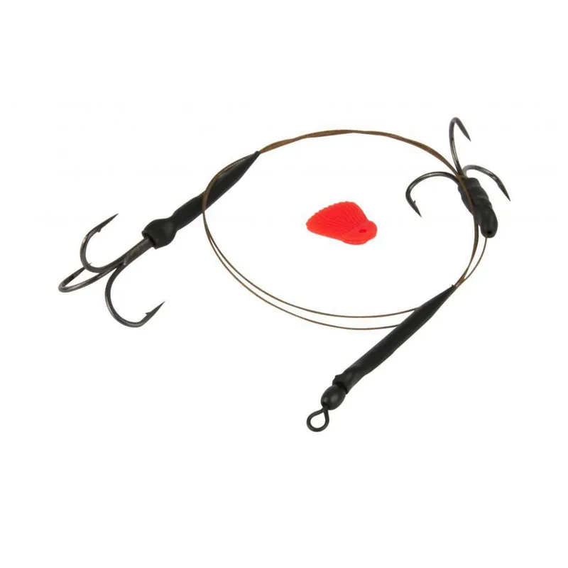 Exclusieve Aanbieding Fox Rage Predator Twin Treble 50cm Size 4 18kg/40lbs 7x7 Strand - Onderlijnen - 50 cm Size 4
