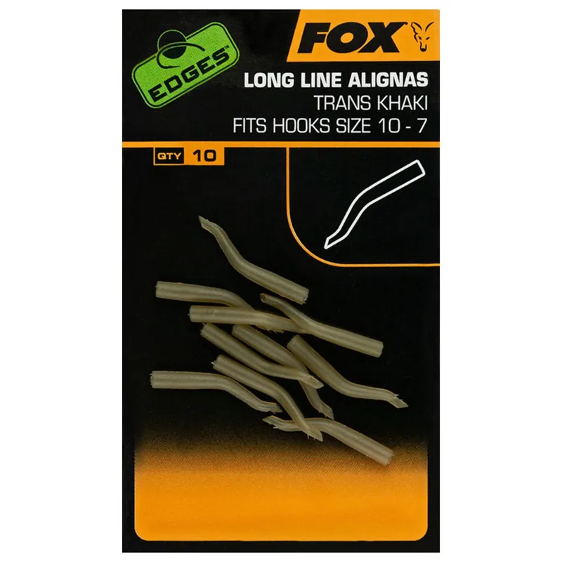 Fox Edges Line Aligna Long Sizes 10-7 X 10pcs - Rig componenten - 10 stuks Sizes 10-7 Beste Prijs