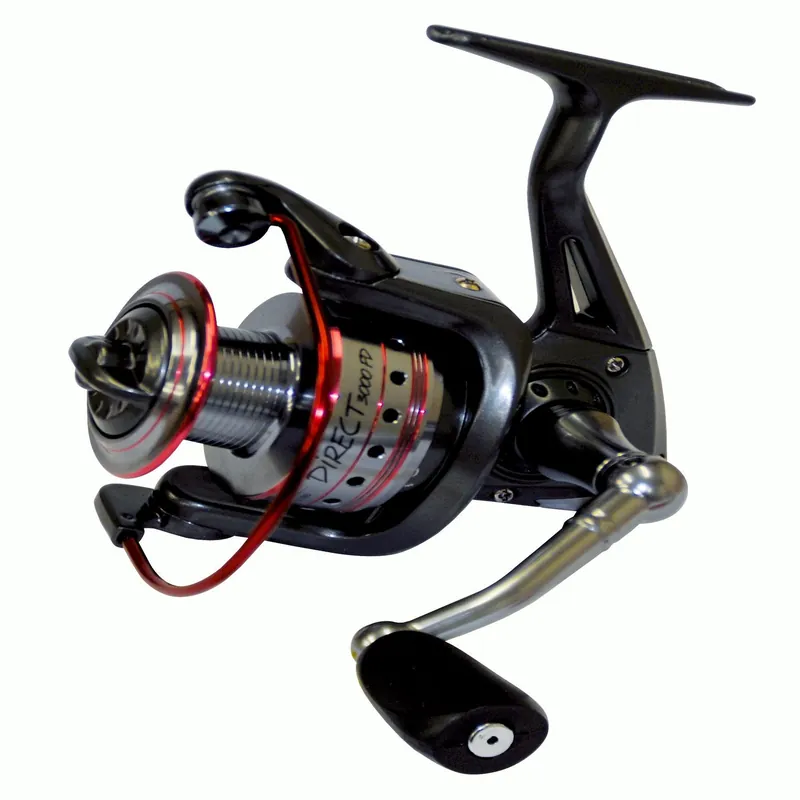Laatste Versie Albatros Werpmolen Direct 3000 Fd & Reservespoel - Werpmolens - 288 g Zwart Rood 8 BB Allround 0.20mm/255m