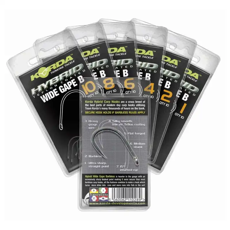 Korda Wide Gape - Vishaak Size 6 Must-Have