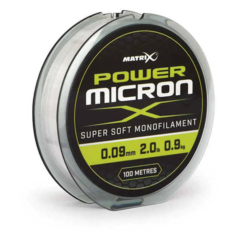 Beperkte Voorraad Matrix Power Micron X 0.09mm 100 m - Nylon 2 lb
