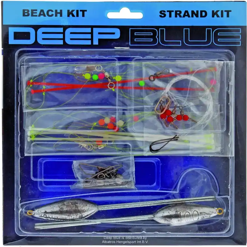 Albatros Deep Blue Ready2fish Beach Kit - Onderlijnen - 3 stuks Gratis Retour