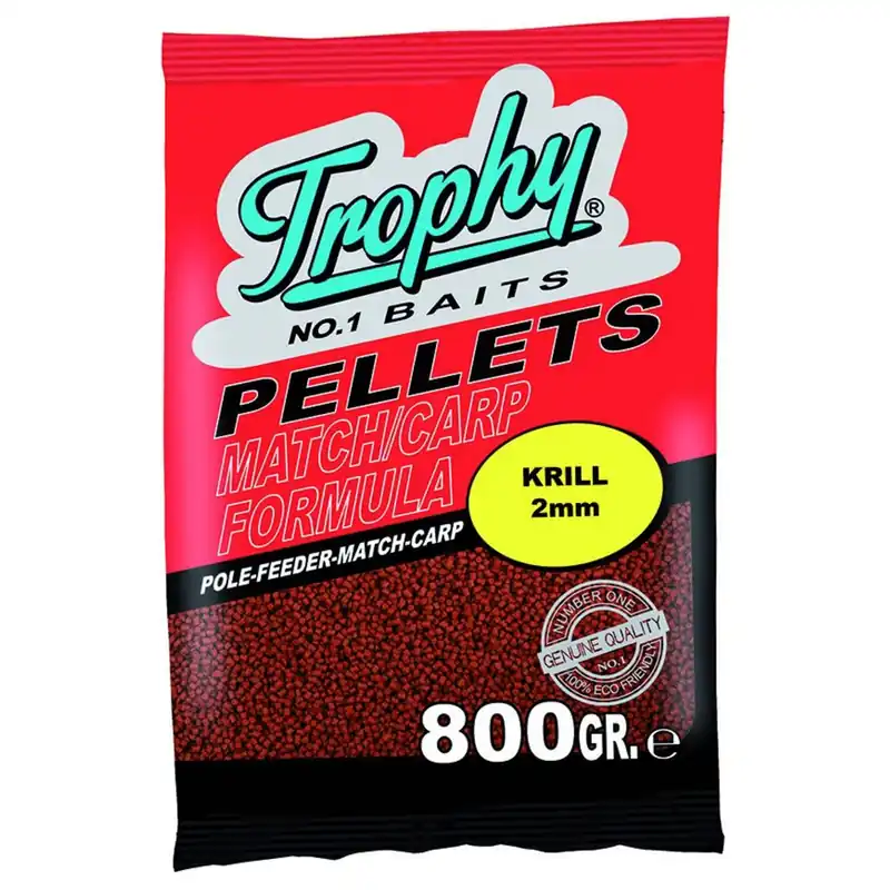 Veilige Betaling Trophy Baits Red Krill Pellets - Baits - 2 mm 800 g