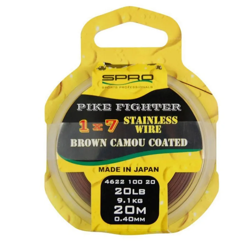 Nieuw Spro 1x7 Brown Coated Wire 30lb 20m - Uitrusting -
