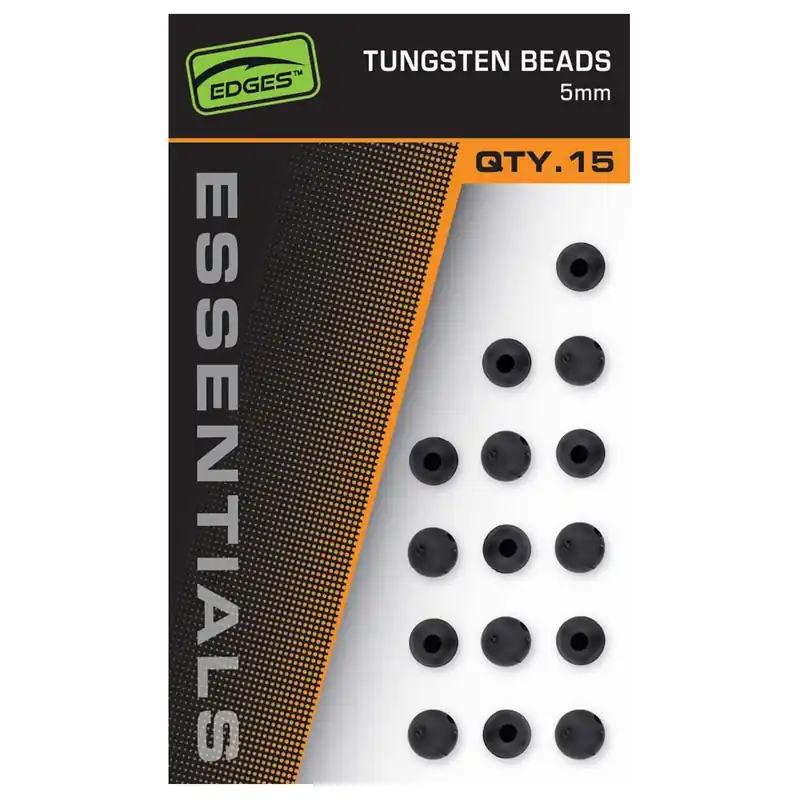 Fox Edges 5mm Tungsten Beads X 15 - Klein materiaal - Beperkt Aanbod