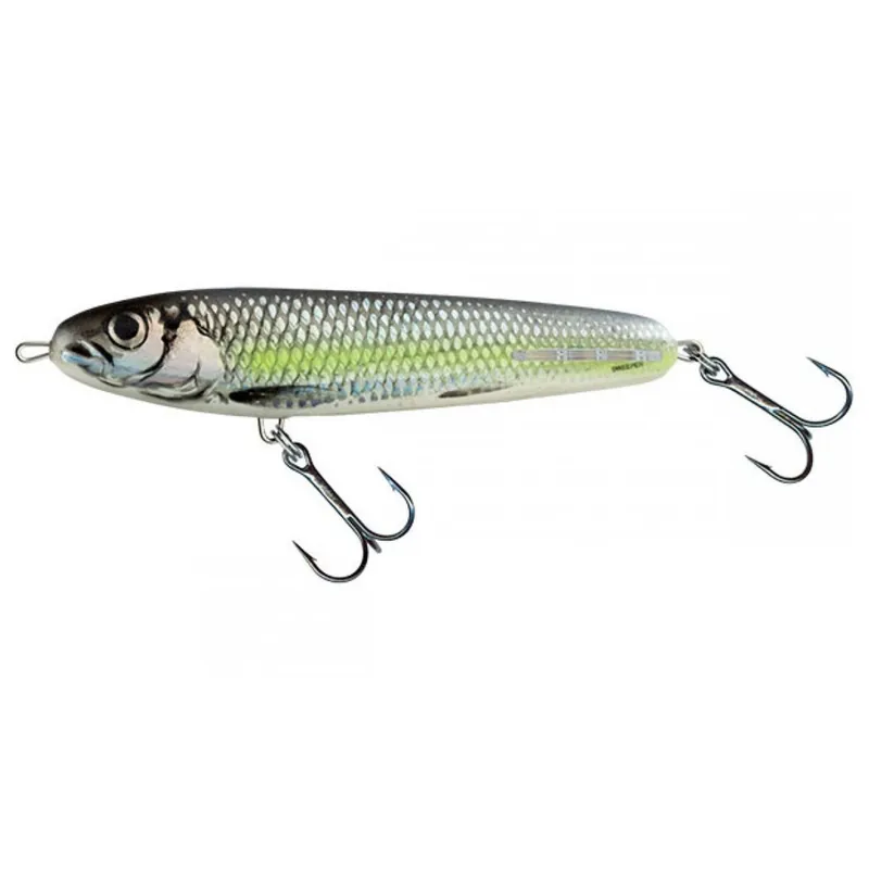 Bestel Nu Salmo Sweeper Snk 14cm Silver Chartreuse Shad - Jerkbait -