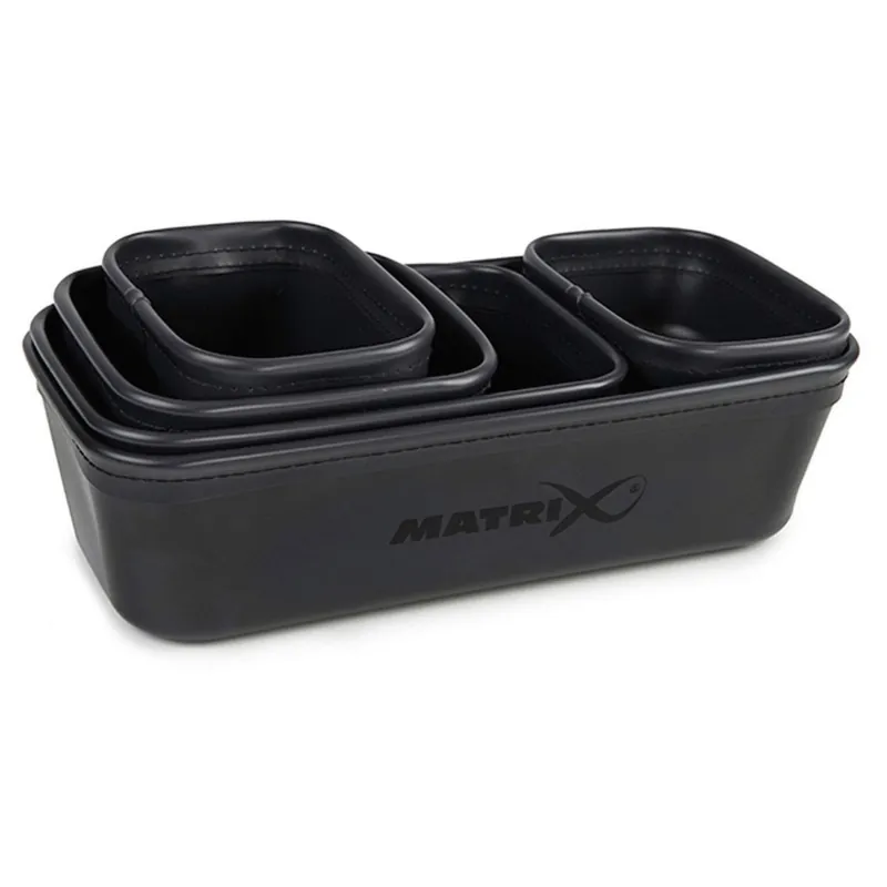 Matrix Eva Bait Tub Set (1x 7pt 1x 5pt 1x 3pt 1x 2pt 1x 1pt) - Aasdoos - Favoriet