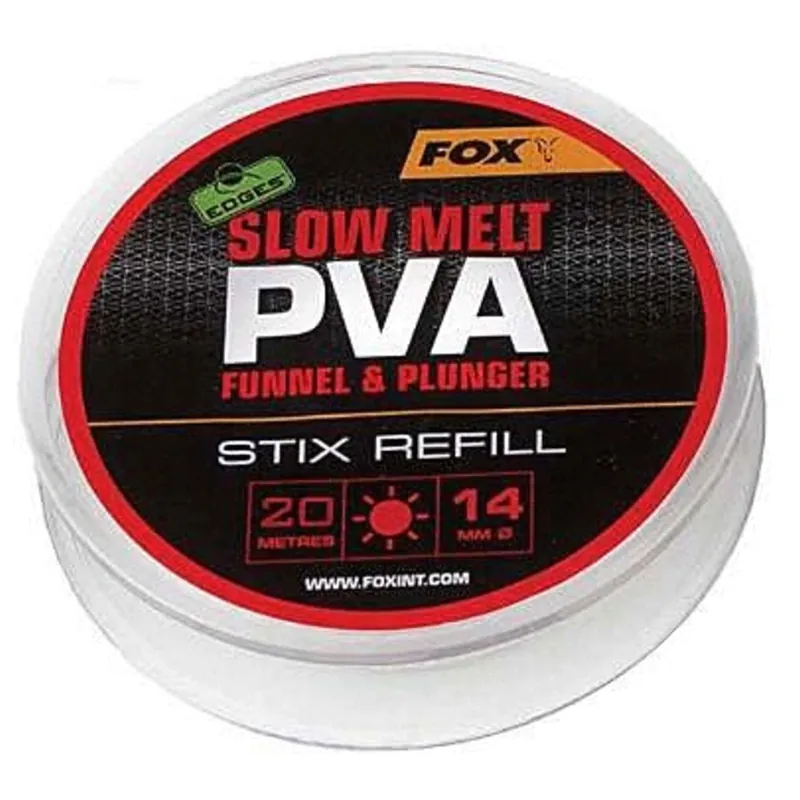 Laatste Kans Fox Edges 20m Refill Slow Melt 14mm Stix - PVA -
