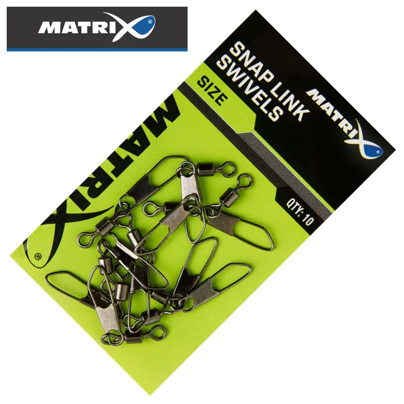 Koop Online Matrix Snap Link Swivels - Wartel - 10 stuks Size 16