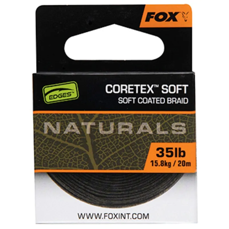Superprijs Fox Naturals Coretex Soft X 20m 35lb/15.8kg - Onderlijn -