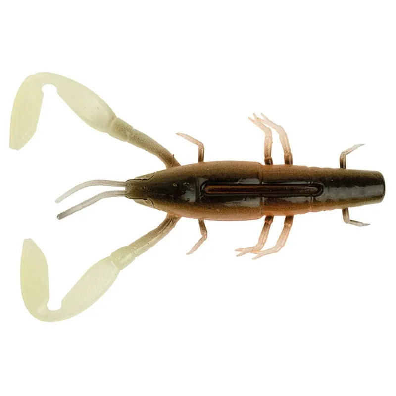 Must-Have Fox Rage Critter 9cm/3.5 Inch X 40pcs - Uv Hot Olive - Softbait -