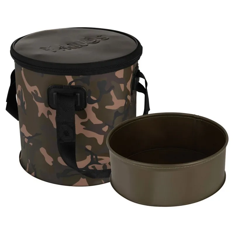 Fox Aquos Camolite Bucket And Insert - 12 L - Voer accessoires - 12 l Merkproduct