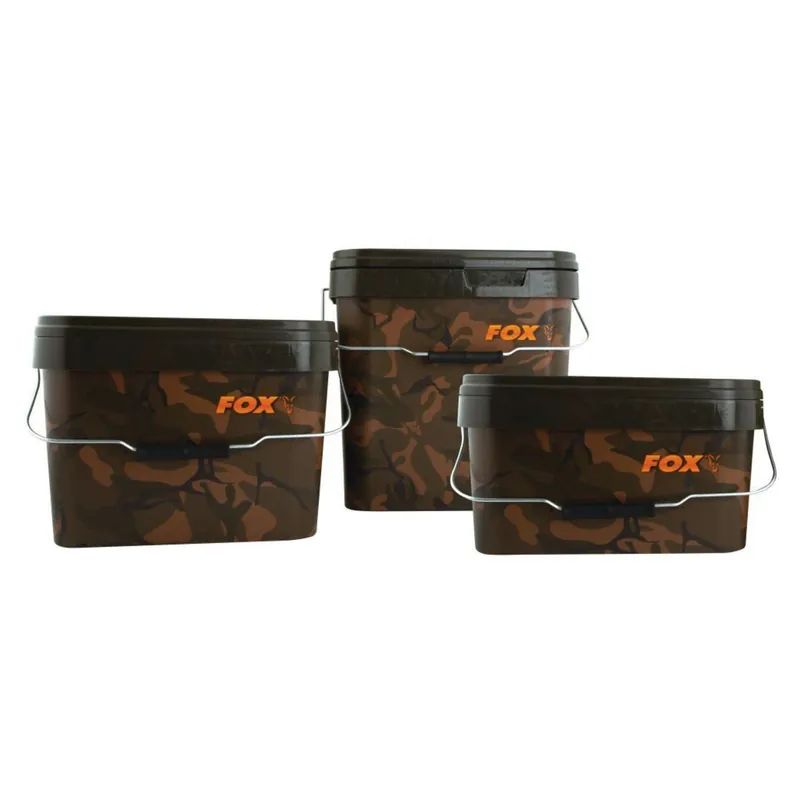 Beste Prijs Fox Camo Square Bucket 10l - Voer accessoires - 10 l