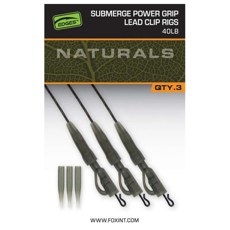 Beperkt Aanbod Fox Naturals Sub Power Grip Lead Clip 40lb - Leader -