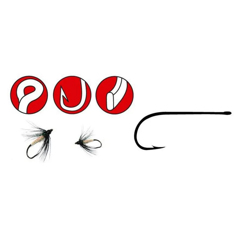 Hete Deal Spro F31 Hooks Black #16 - Vishaak -