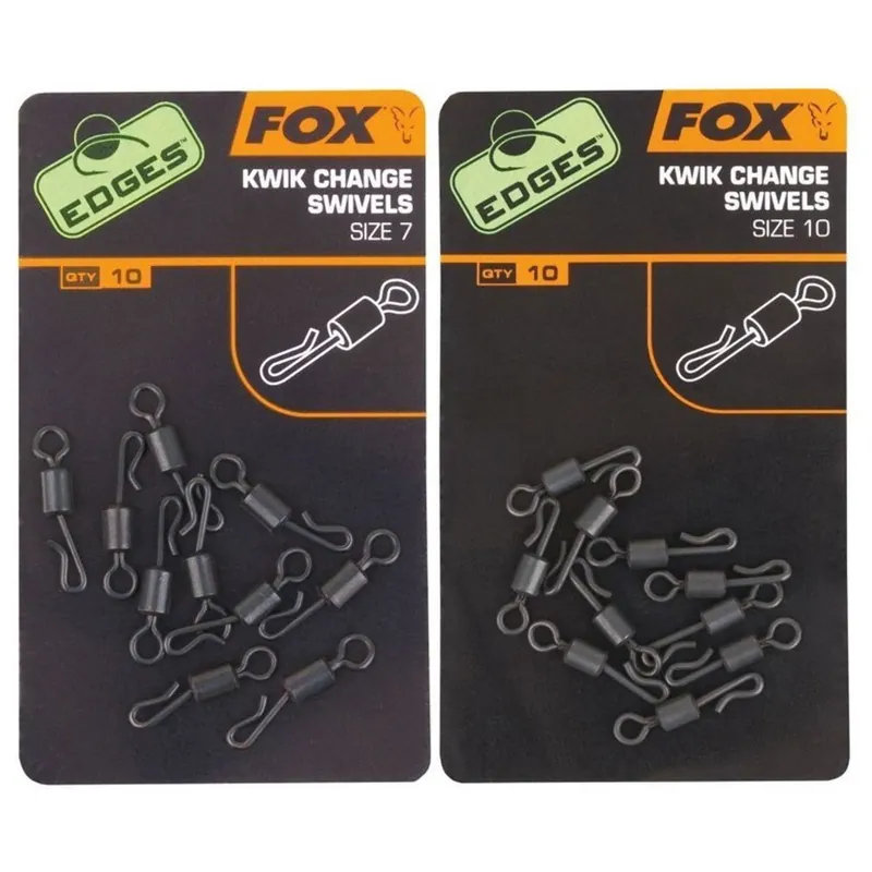 Fox Edges Kwik Change Swivels Size 7 X 10 - Rig componenten - Size 7 Flitsaanbieding