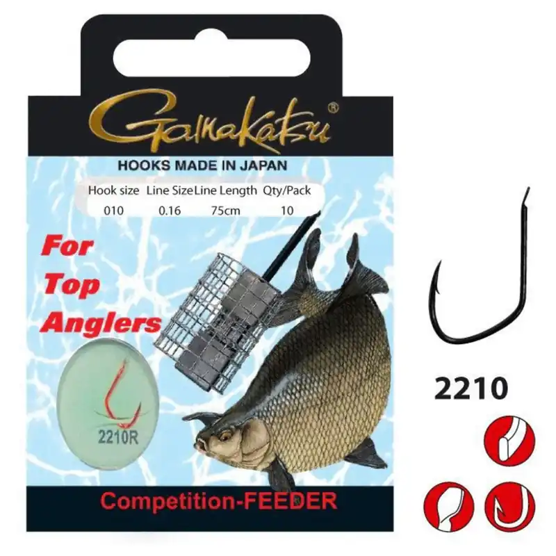 Gamakatsu Booklet Br.Feeder 2210r #12-0.16mm 100cm - Vishaak - Laatste Kans