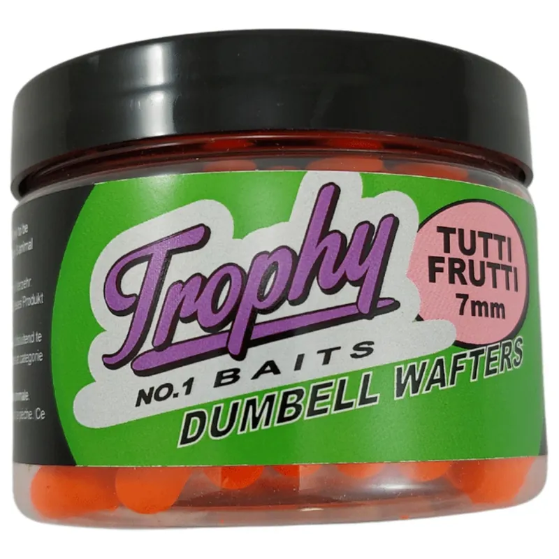 Beperkt Aanbod Trophy Baits Dumbell Wafters Tutti Frutti - Aas - 7 mm 70 g