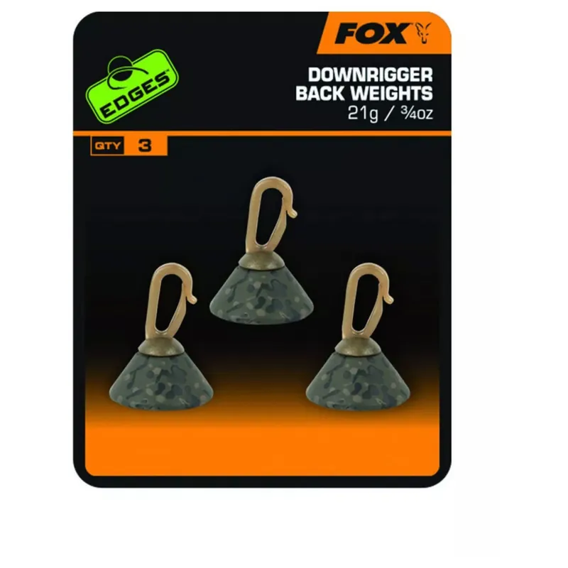 Fox Edges Downrigger Back Weights - Toplood - 21 g 3 stuks Koop Online