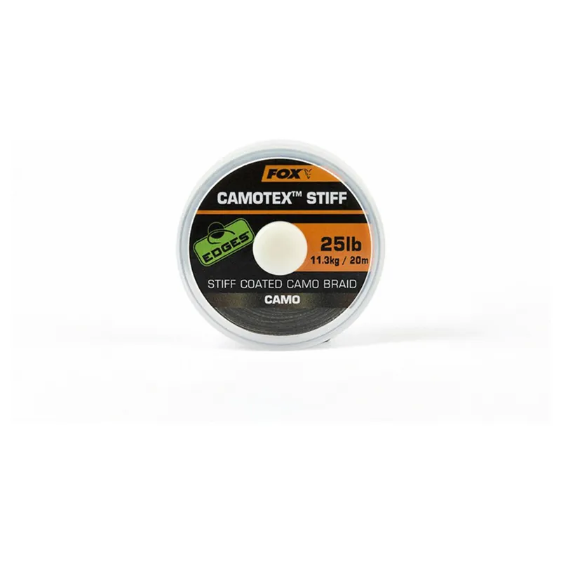 Bestel Nu Fox Camotex Stiff - 25lb - Onderlijn- & leadermateriaal - 25 lb