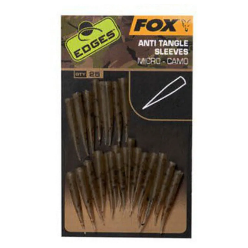 Fox Edges Camo Micro Anti Tangle Sleeves X 25 - Rig componenten - 25 stuks Gratis Retour