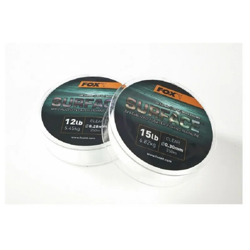 Populair Fox Edges Floater Line X 250m Clear - Karper vislijnen - 0.28 mm 5.45 kg 12 lb