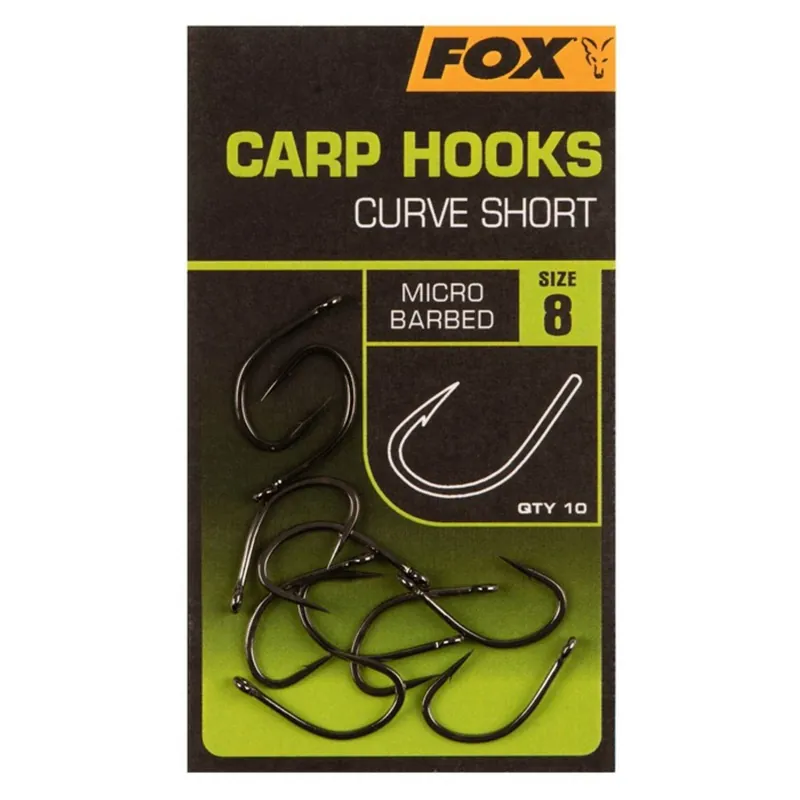 Fox Hooks - Curve Shank Short - Size 8 - Haken - Size 8 Hoge Kwaliteit