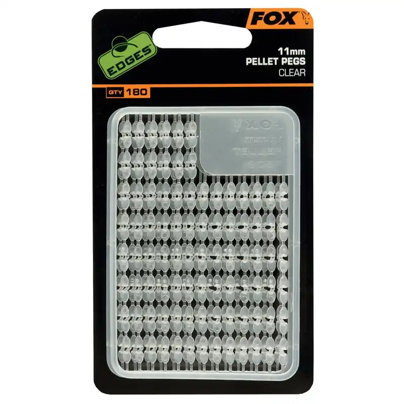 Veilige Betaling Fox Edges Pellet Pegs Clear - Boilie naalden & tools - 11 mm
