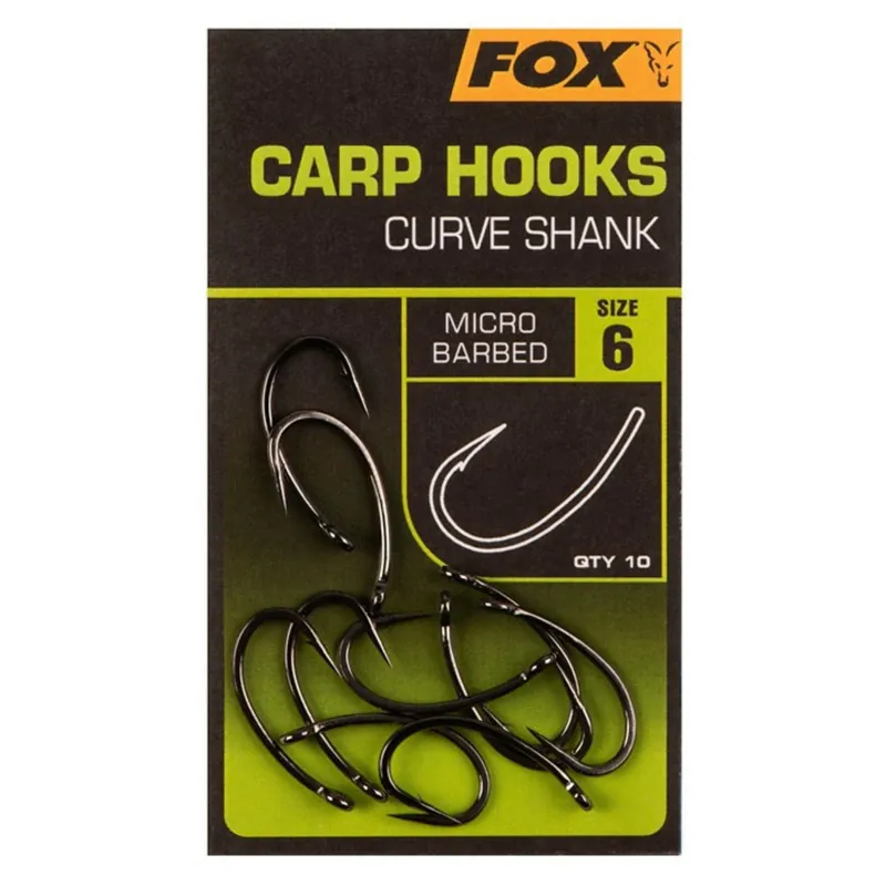 Weekendaanbieding Fox Hooks - Curve Shank - Size 4 - Haken - 48 inch Size 4