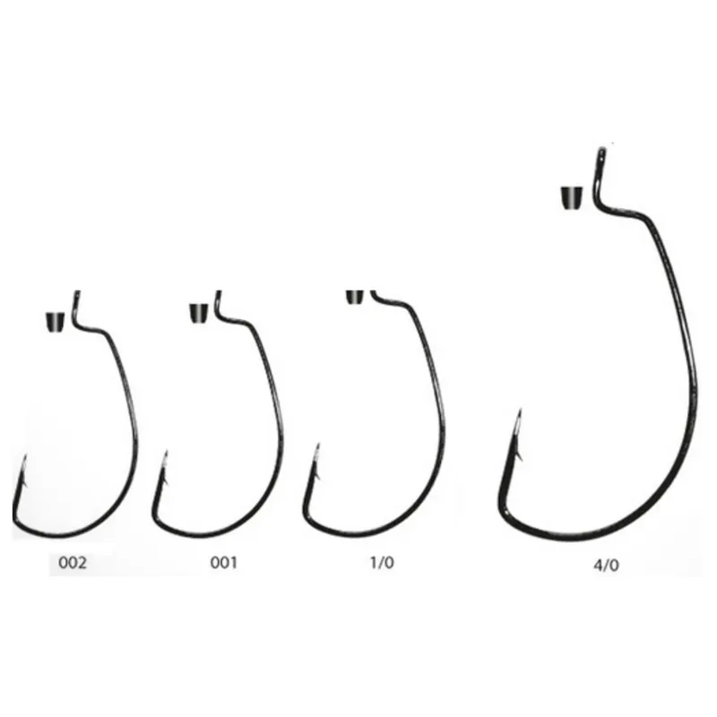 Bestseller Spro Worm Ewg Hooks Sil Stopper Black # 1/0 - Vishaak -