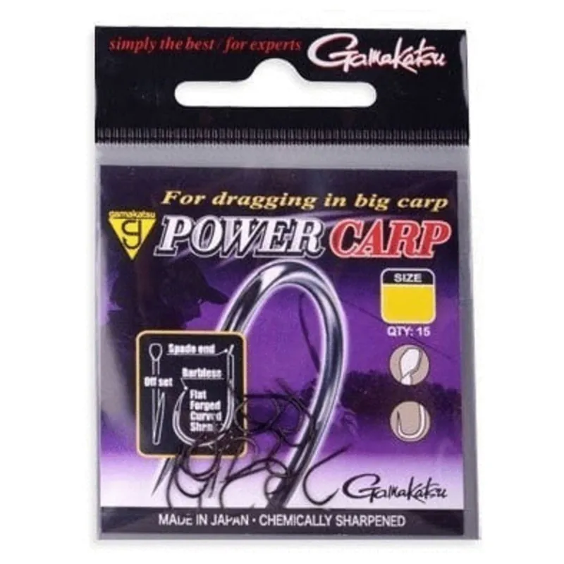 C-Tec Powercarp Hooks Barbless Black #14 - Vishaak - Favoriet