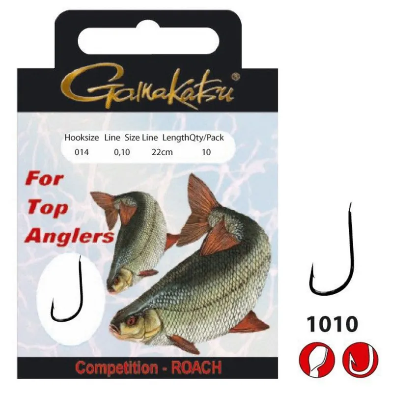 Rechtstreeks Van De Fabrikant Gamakatsu Booklet Roach 1010r #18-0.08mm 22cm - Vishaak -