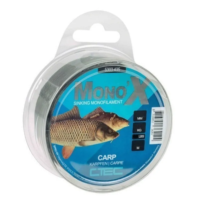 Korting C-Tec Mono X Carp Black 0.35mm/9.3kg 300m - Vislijn -