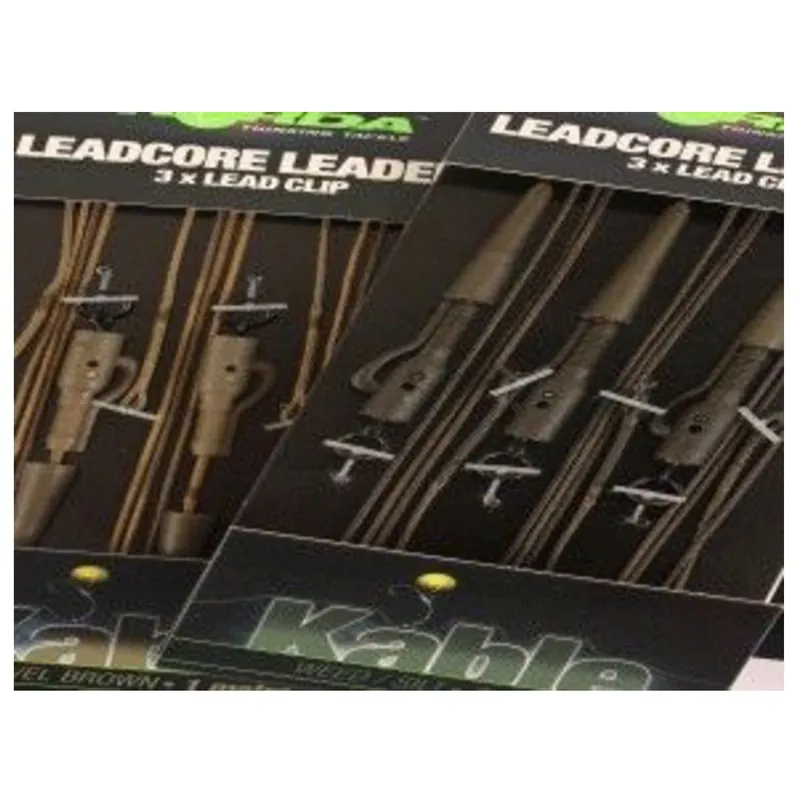 Korda Leadcore Leader Ring Swivel - Vislijn - 3 stuks Weed/Silt Must-Have
