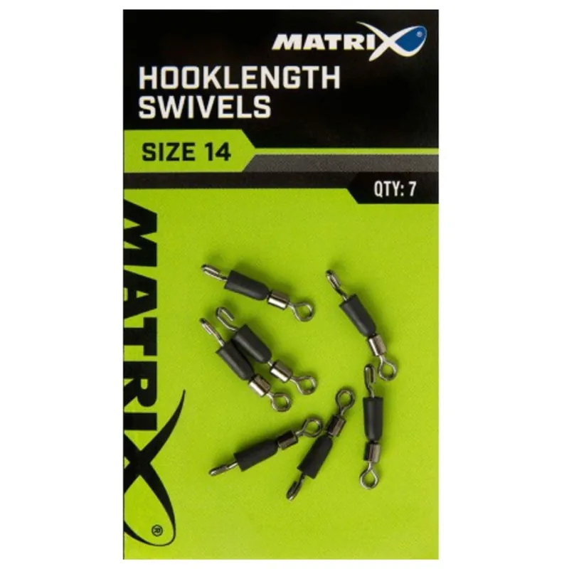 Matrix Hooklength Swivels - Wartel - 7 stuks Size 14 Laatste Kans
